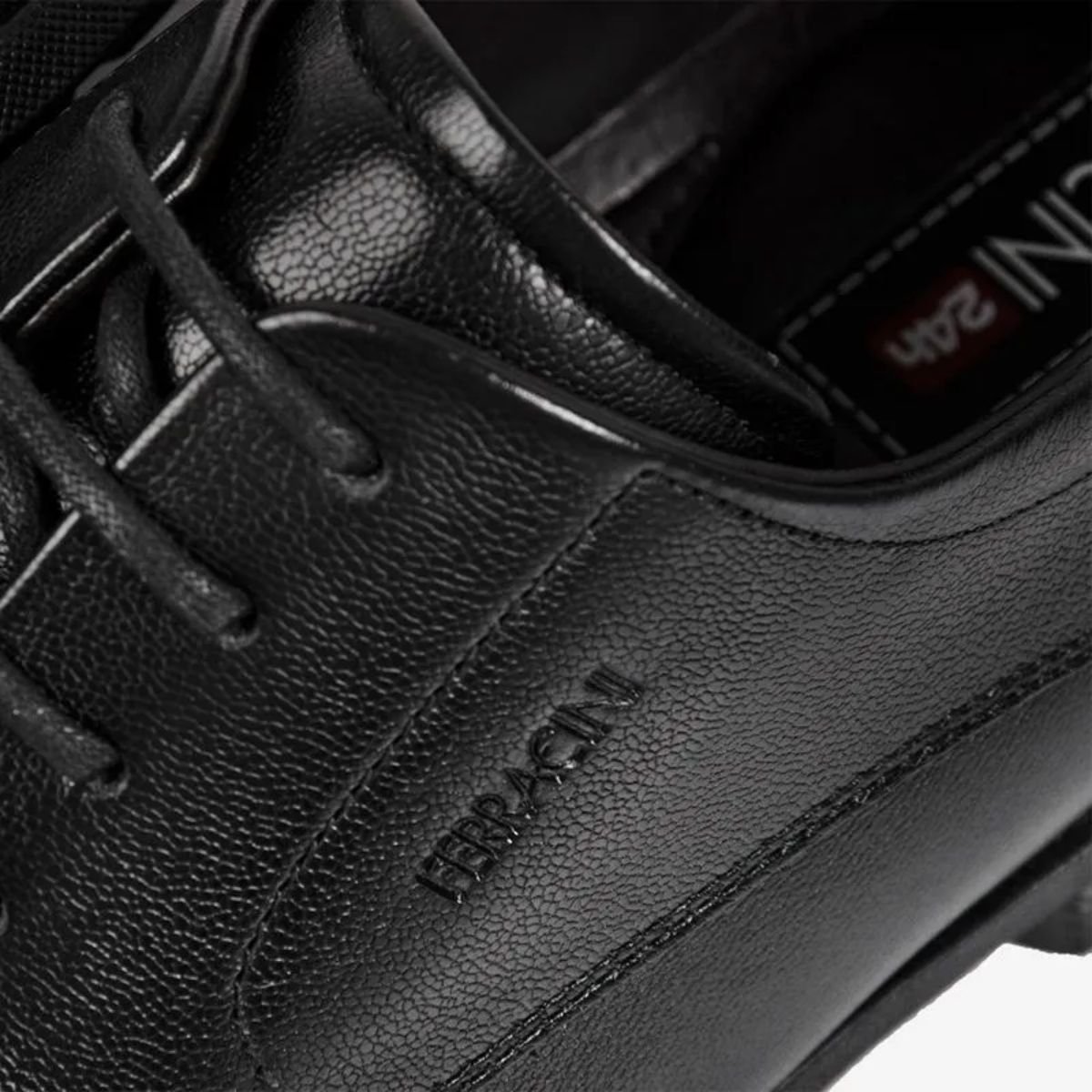 Sapato Masculino Social Ferracini London Preto Preto 4