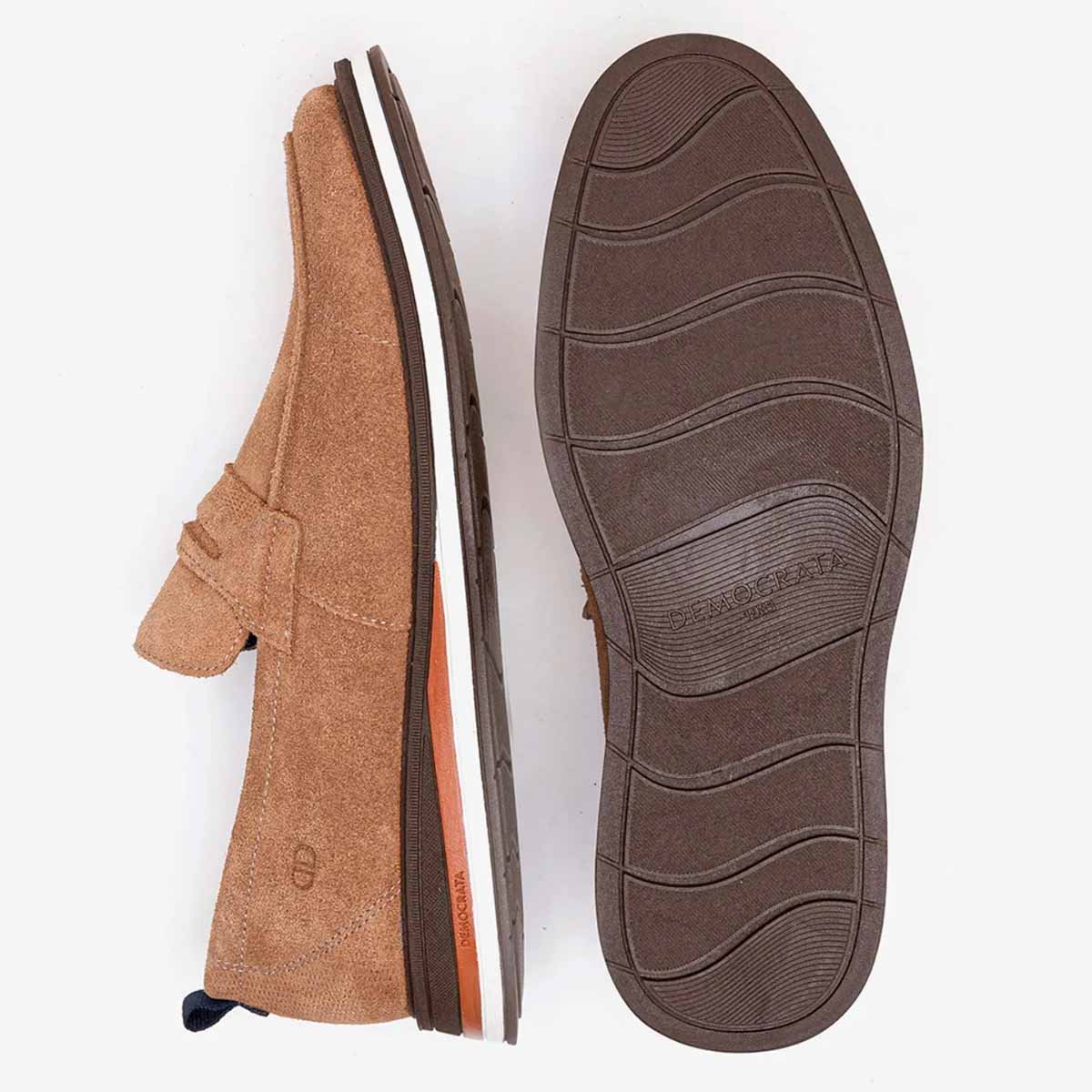 Sapato Masculino Esporte Fino Democrata Type Marrom Marrom 4