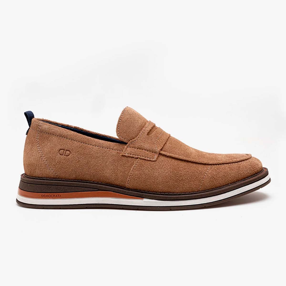 Sapato Masculino Esporte Fino Democrata Type Marrom Marrom 1