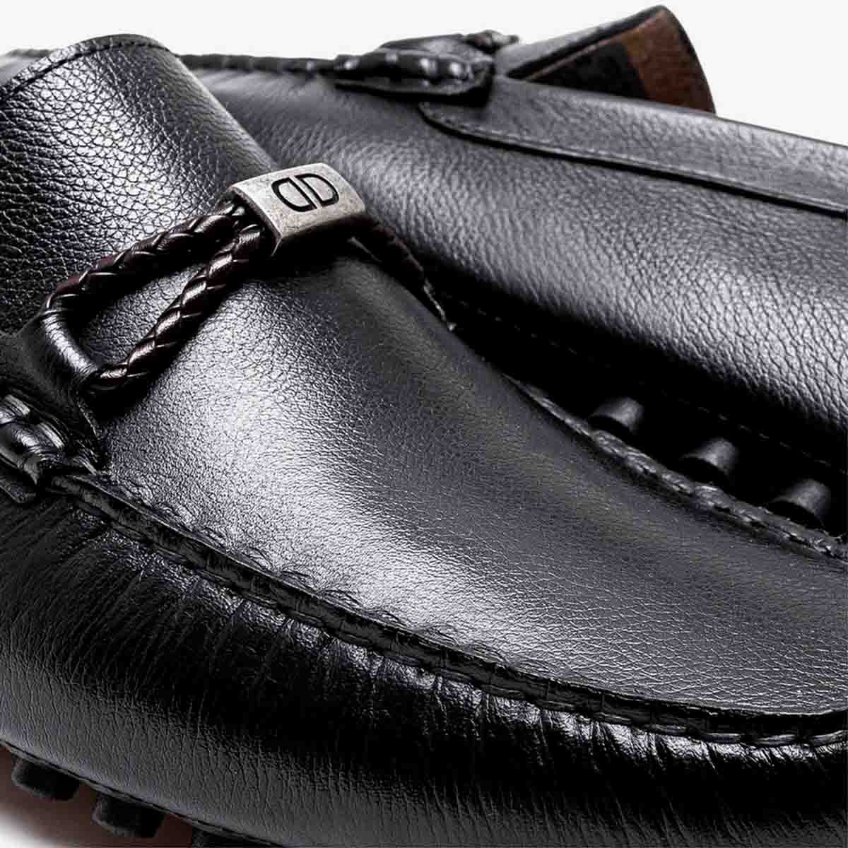 Mocassim Masculino Democrata Easy Angra Preto Preto 3