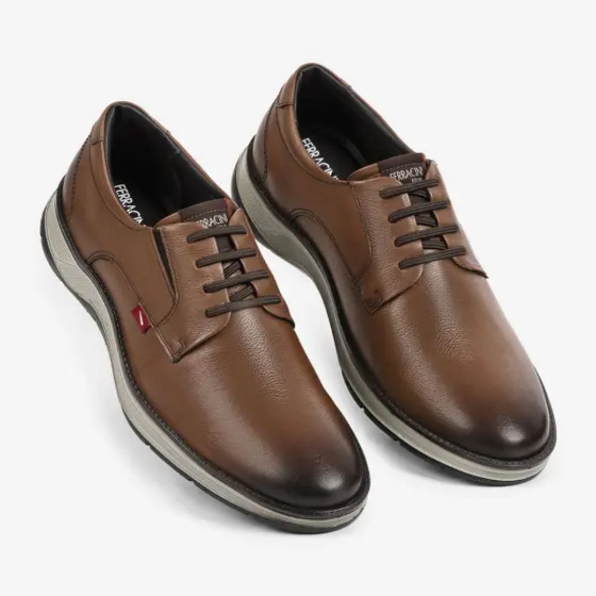 Sapato Masculino Esporte Fino Ferracini Fluence Marrom Marrom 4