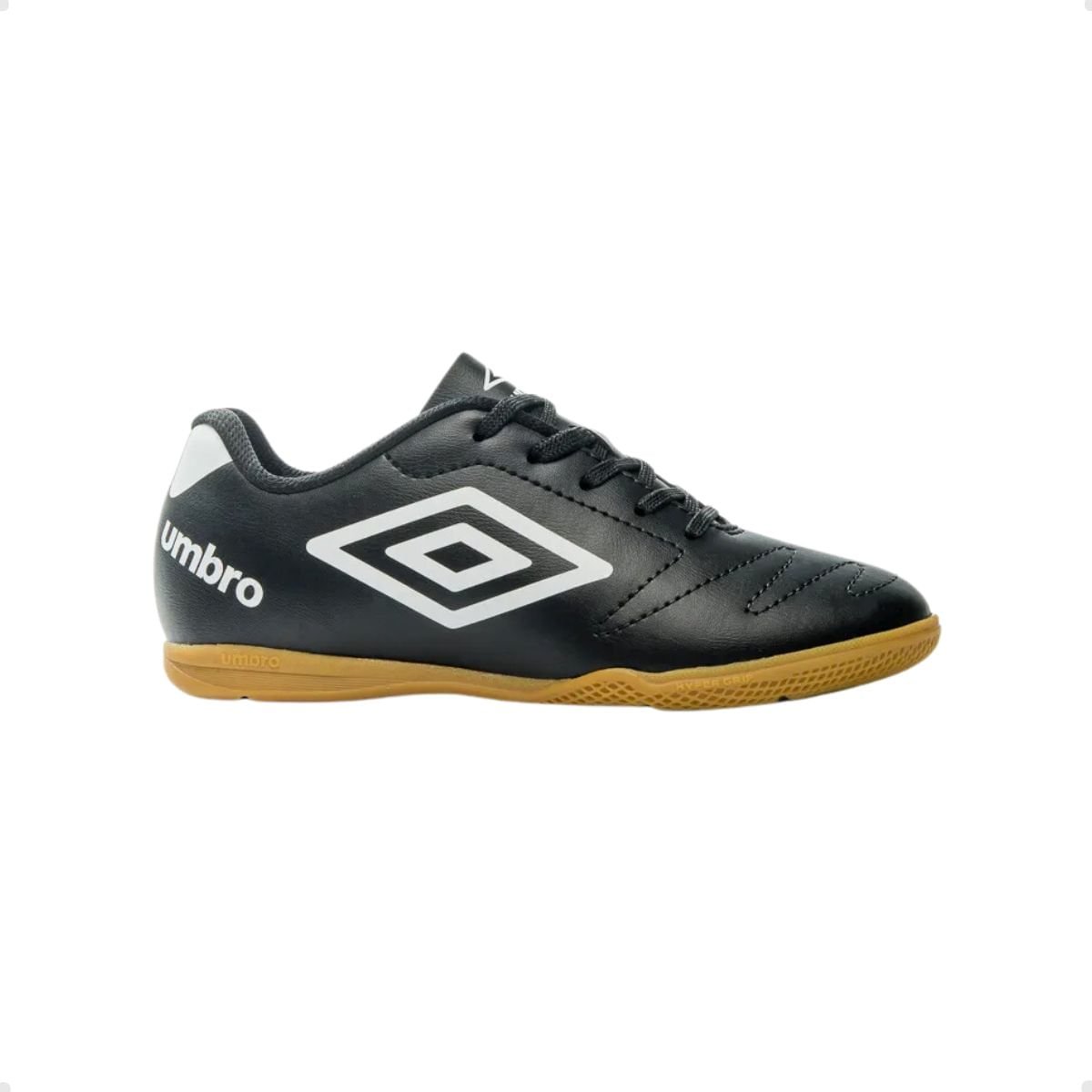 Chuteira Indoor Infantil Umbro Class 2.2 Preta Preto/Branco 3