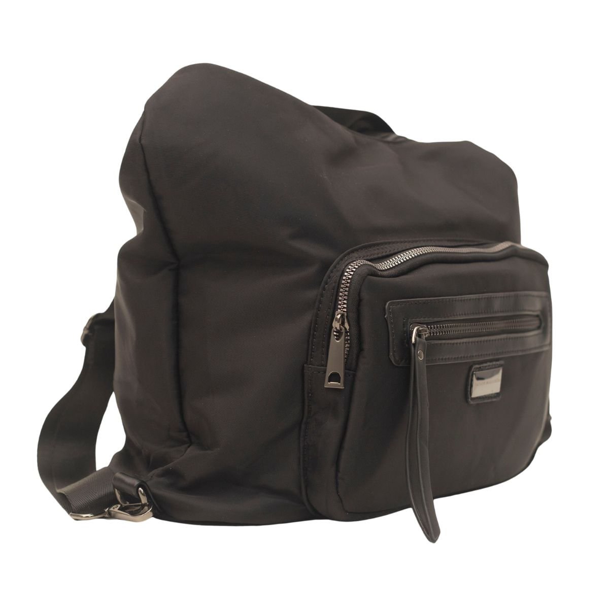 Bolsa Feminina Transversal De Nylon Dayane Magalhães Preto 2