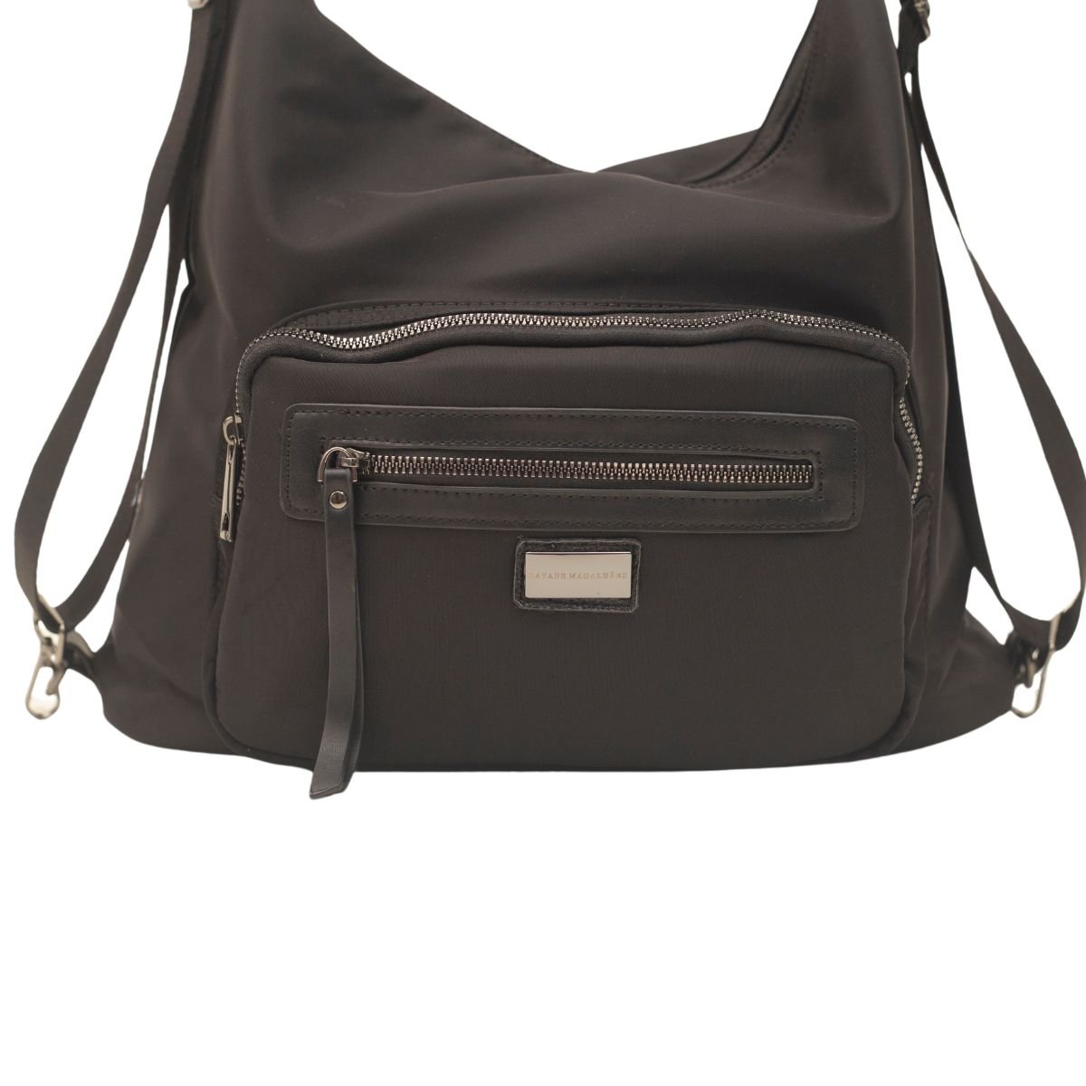 Bolsa Feminina Transversal De Nylon Dayane Magalhães Preto 3