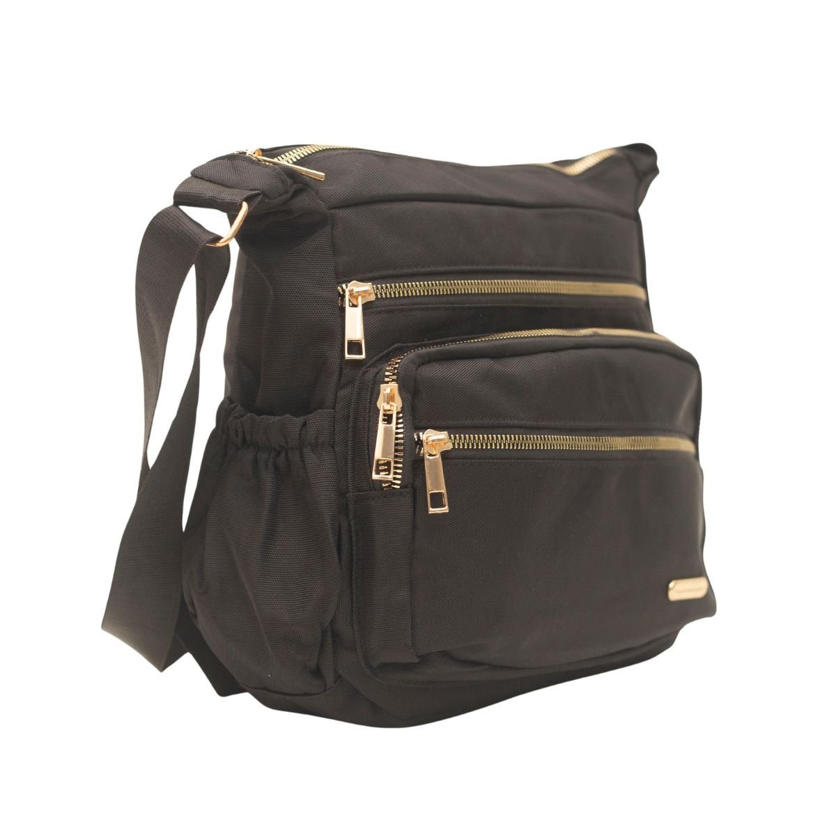 Bolsa Transversal Dayane Magalhães Nylon Preto 2