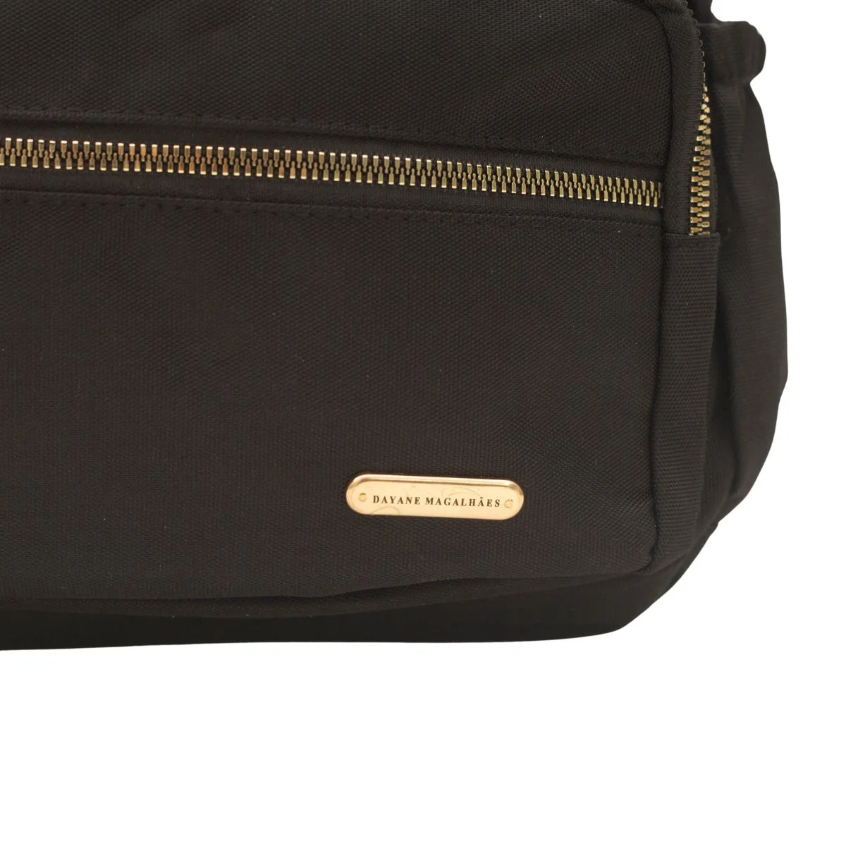 Bolsa Transversal Dayane Magalhães Nylon Preto 3