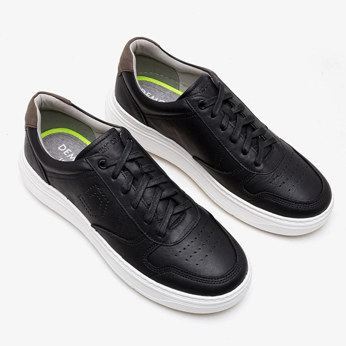 Sapatênis Masculino Democrata Denim Joe Ultra Ligth Preto Preto 2