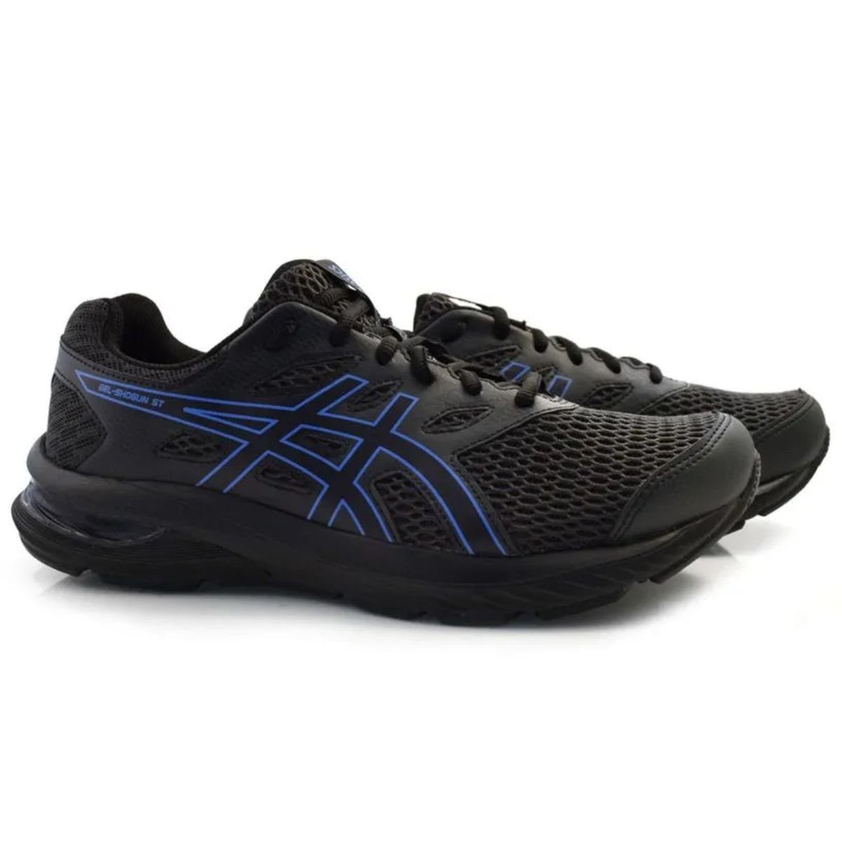 Tênis Running Masculino Asics Gel-Shogun Preto E Azul Preto 2