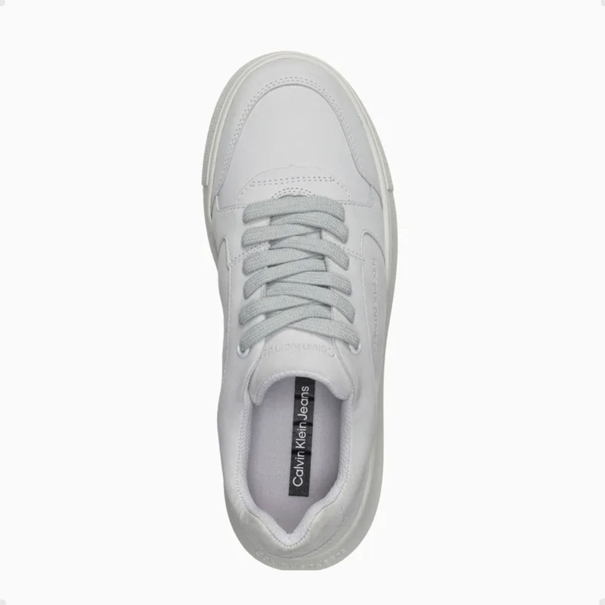 Tênis Moda Feminino Original Calvin Klein Branco Branco 3