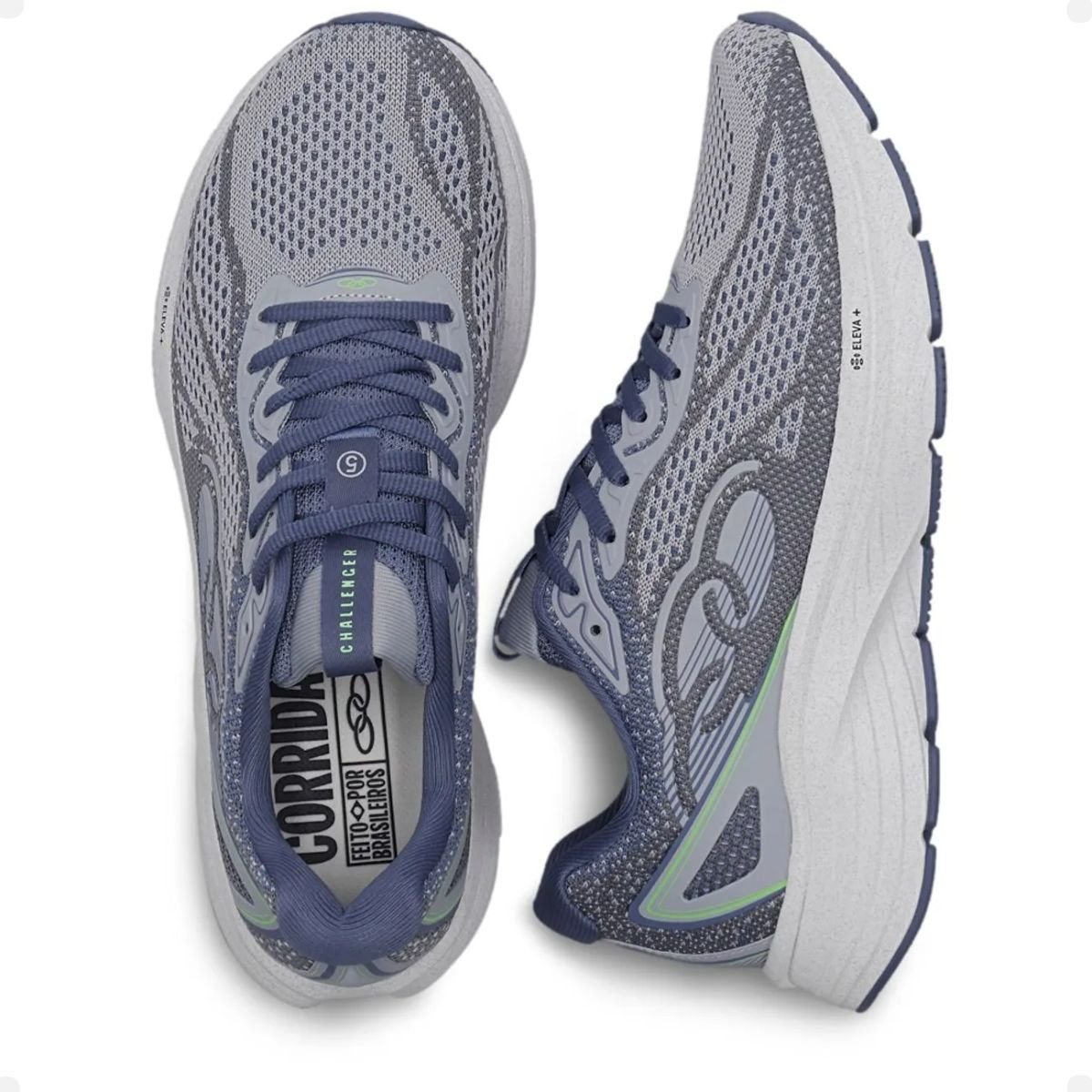 Tênis Running Masculino Olympikus Challenger 5 Cinza 3