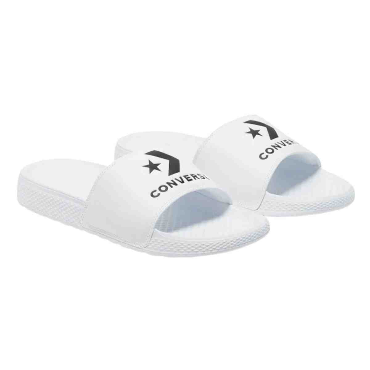 Chinelo Slide Masculino All Star Converse Branco Branco 2