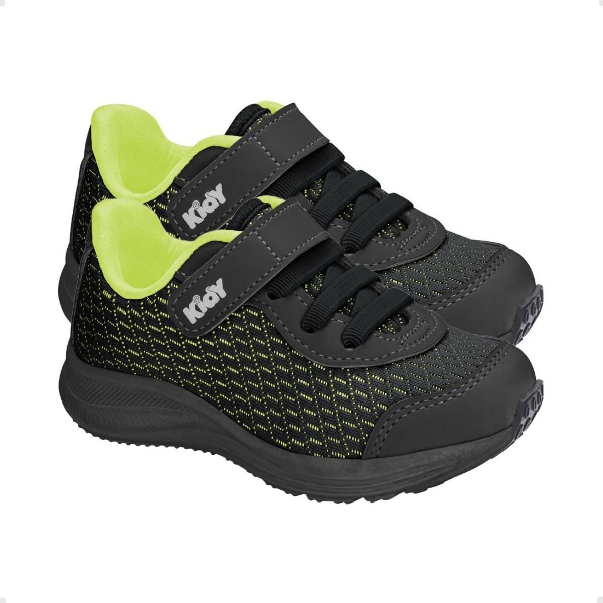 Tênis Running Infantil Kidy Energy Preto Preto 2