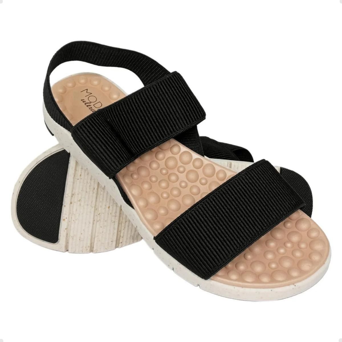 Sandalia Fem Rasteira Modare 7162.206-21177.1011033 Preto 1