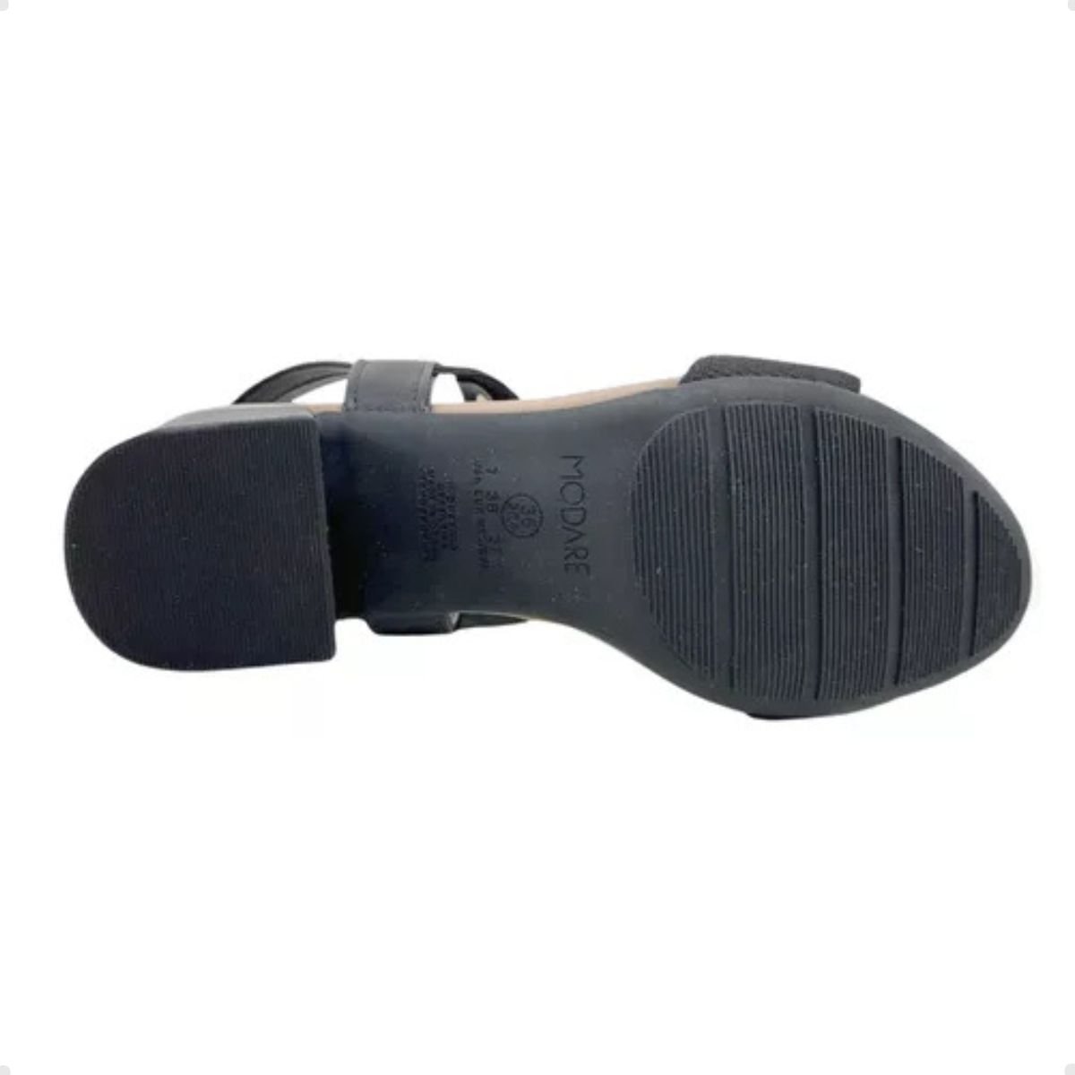 Sandalia Fem Salto Medio Grosso Modare  7187.100-27520.96782 Preto 5