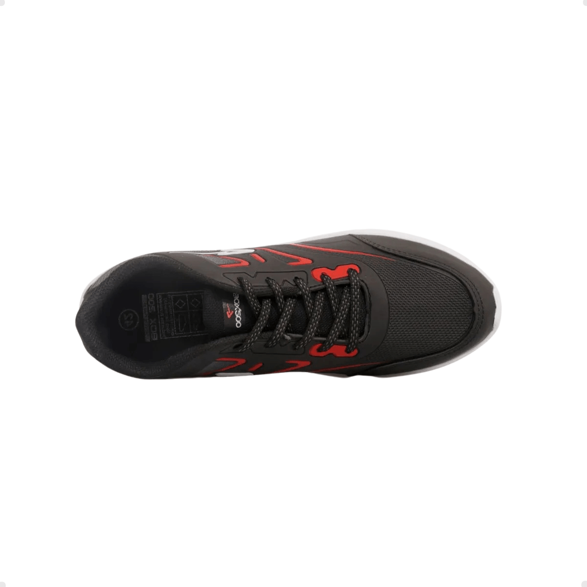 Tênis Masculino Running Box 200 Preto E Vermelho Preto 2