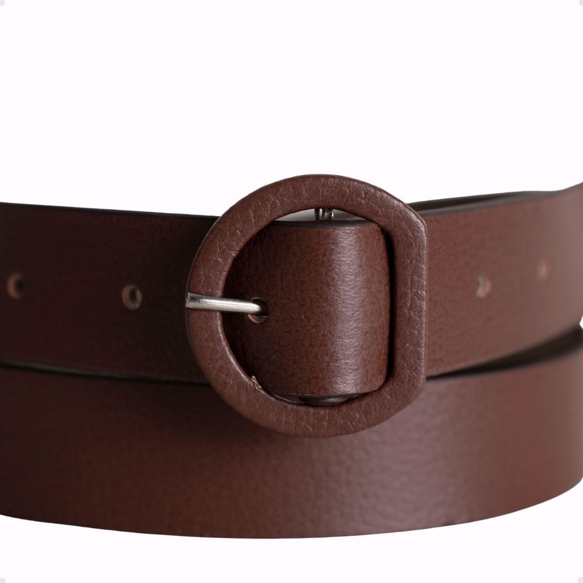 Cinto Em Couro Fer Dayane Magalhães Tost Marrom 5