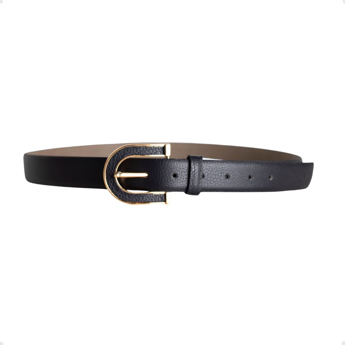 Cinto Em Couro Anna Dayane Magalhães Preto Texturizado Preto 2