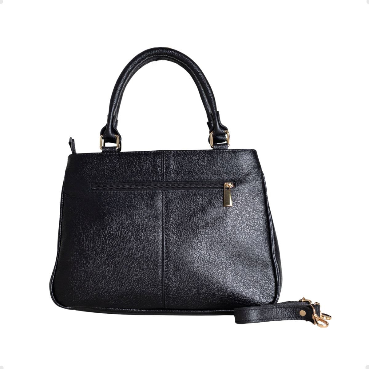 Bolsa Feminina Tiracolo Dayane Magalhães Preta Preto 3