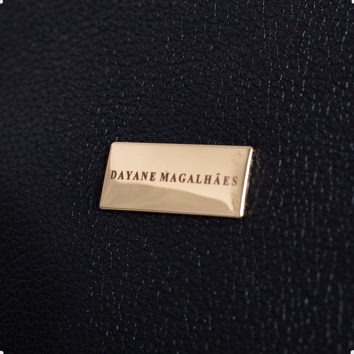 Bolsa Feminina Tiracolo Dayane Magalhães Preta Preto 4