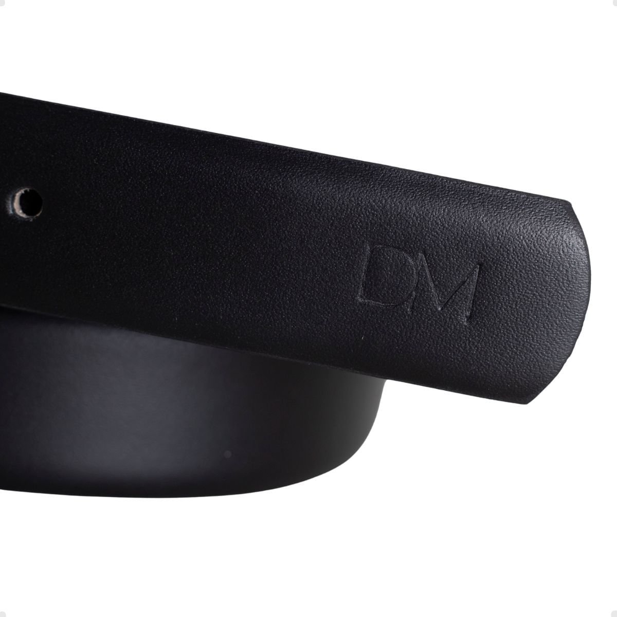 Cinto Em Couro Anna Dayane Magalhães Preto Liso Preto 2