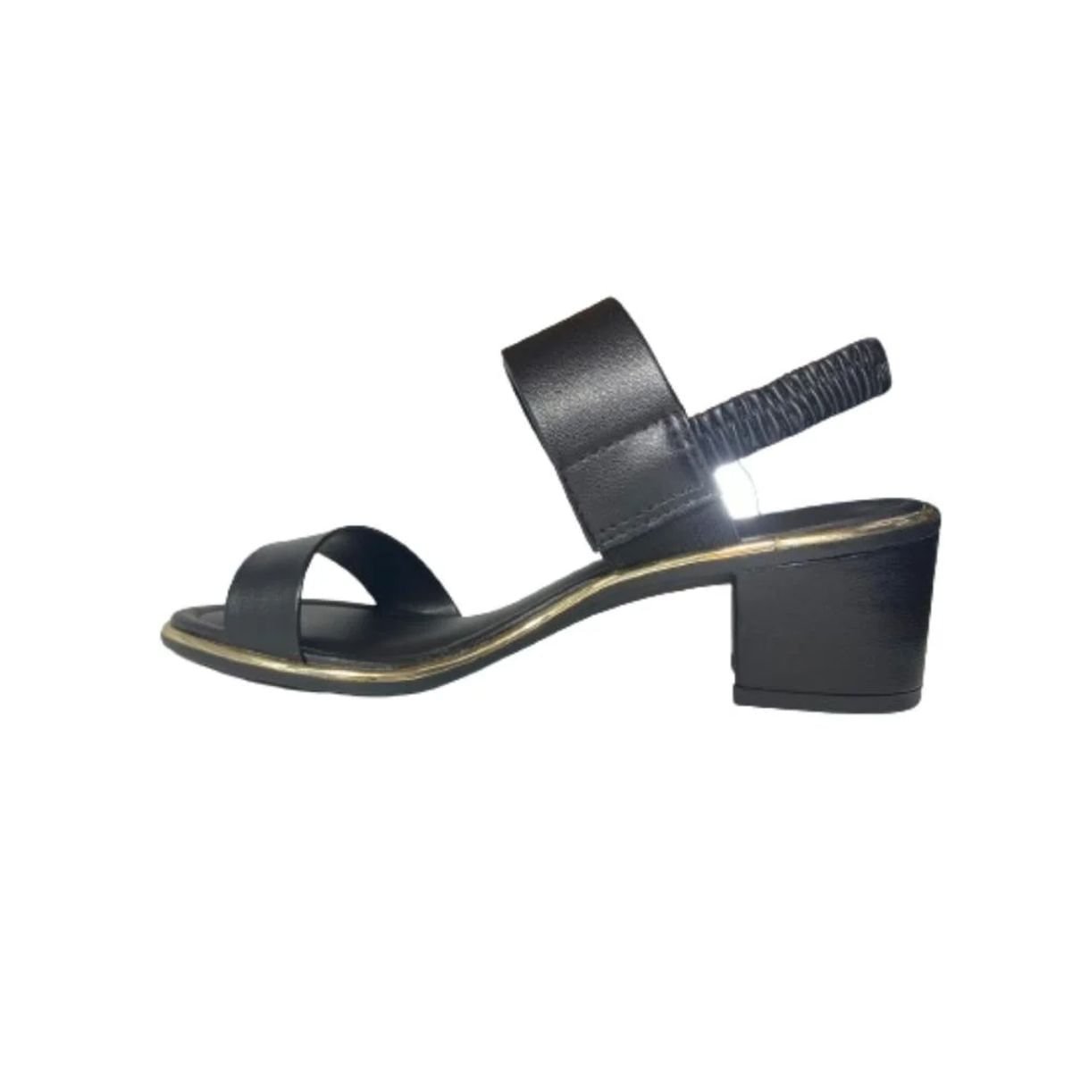 Sandália Feminina Salto Médio Grosso Beira Rio Preta Preto 3