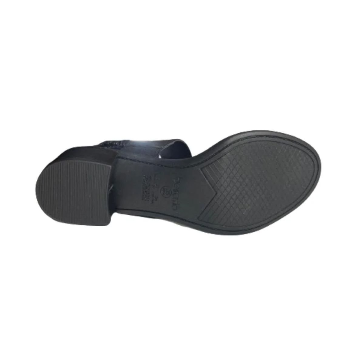 Sandália Feminina Salto Médio Grosso Beira Rio Preta Preto 4