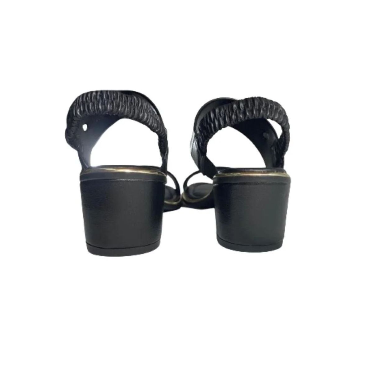 Sandália Feminina Salto Médio Grosso Beira Rio Preta Preto 5