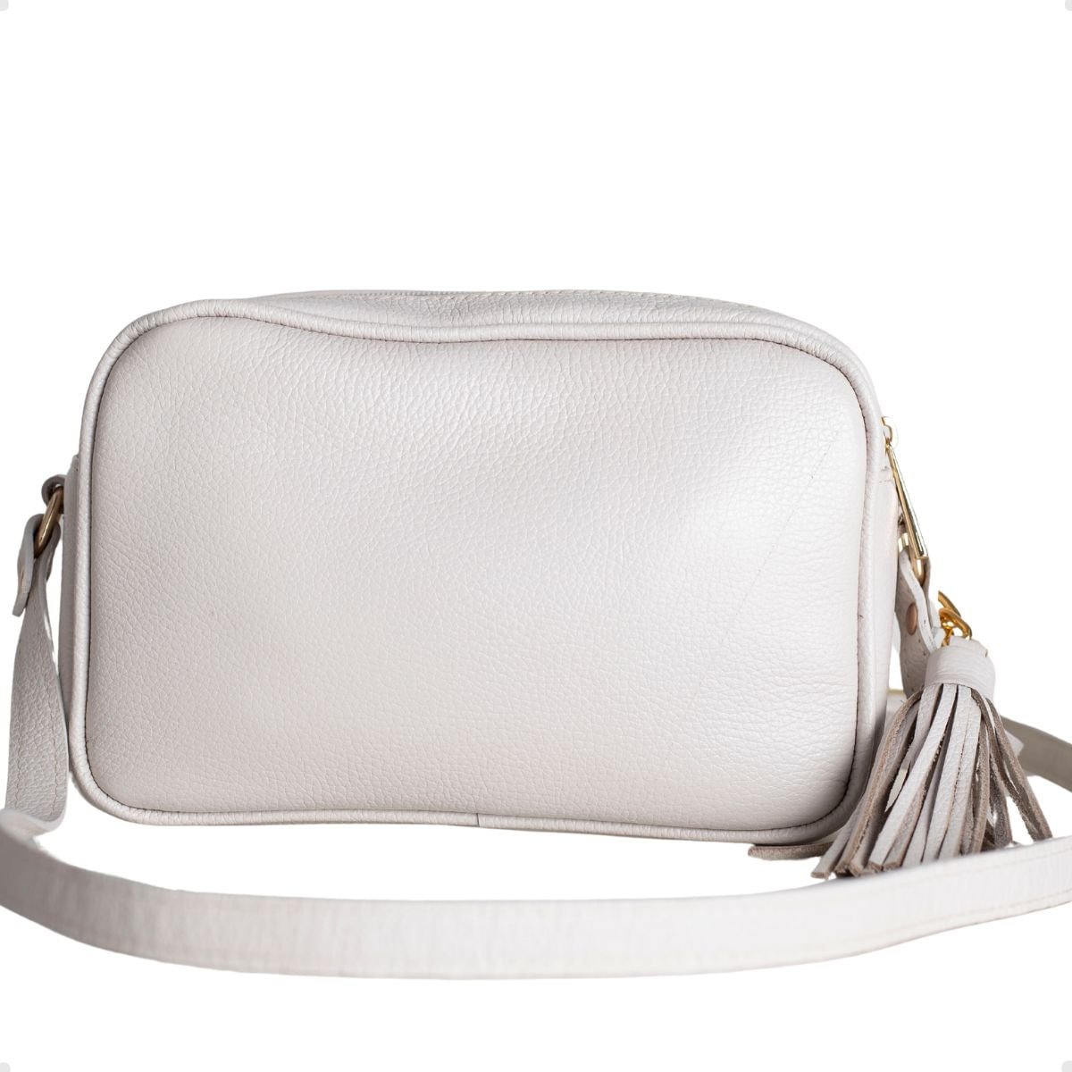 Bolsa Transversal Dayane Magalhães Matelassê Off White Branco 3
