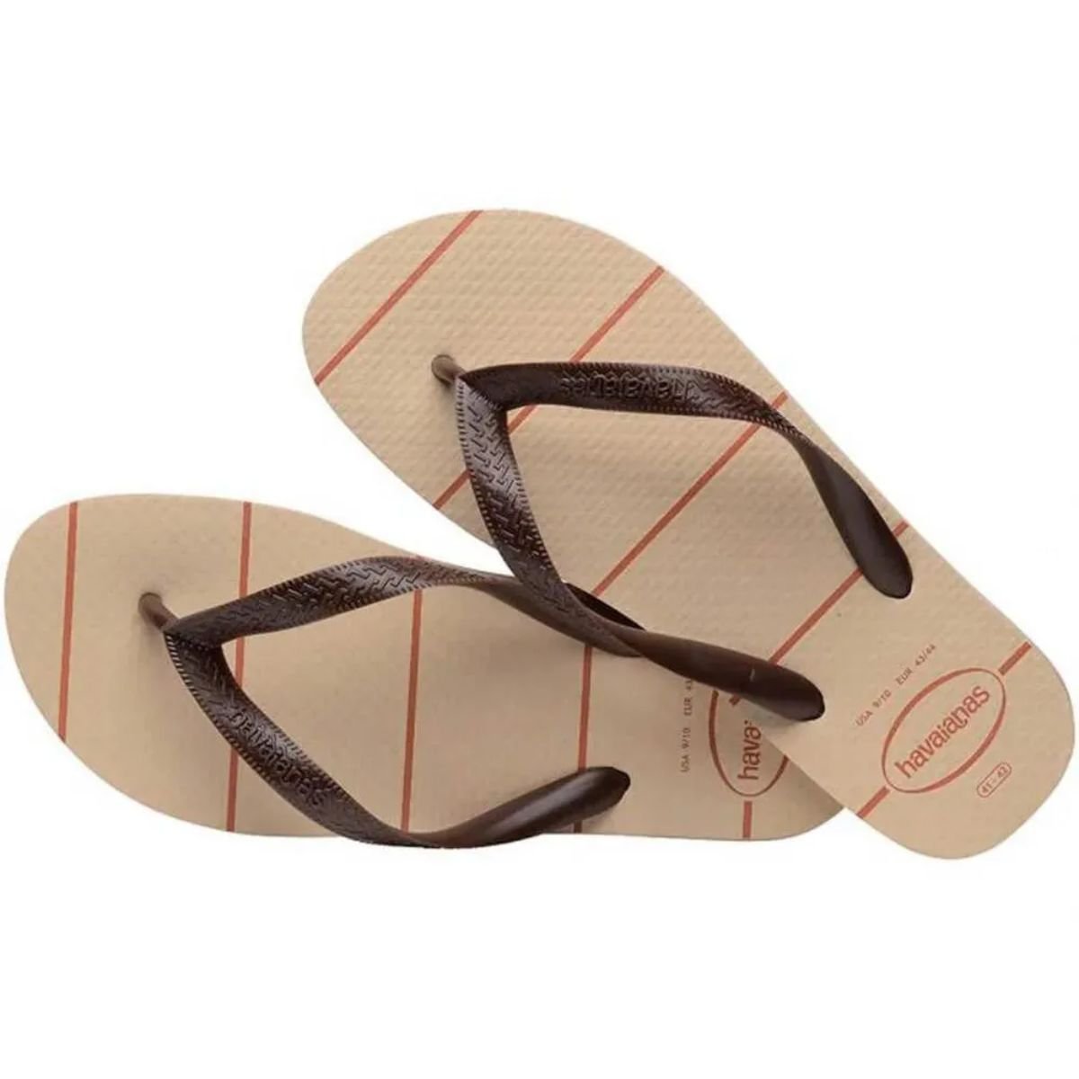 Chinelo Masculino Dedo Havaianas Color Essential Bege Bege 3