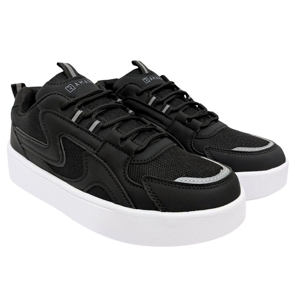 Tênis Moda Feminino Casual Ramarim Preto Preto 3