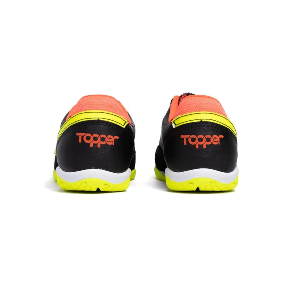 Chuteira Indoor Infantil Topper Titanium X Preta E Amarela Preto 4
