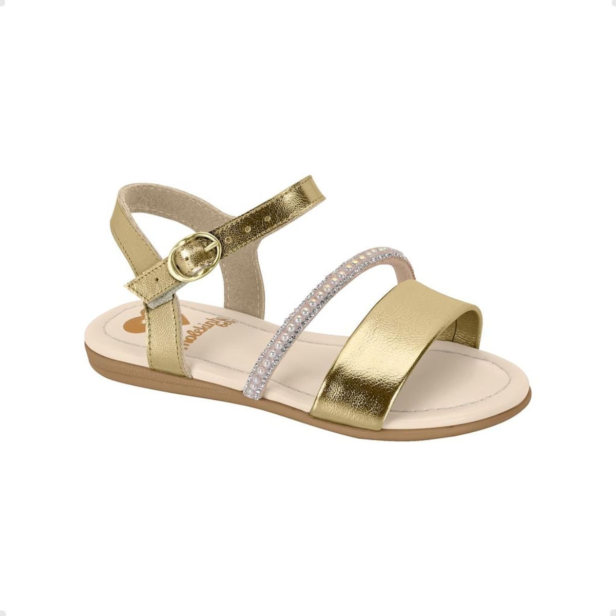 Sandalia Bebe Rasteira Molekinha 2114.277-28103.97424 Dourado 1