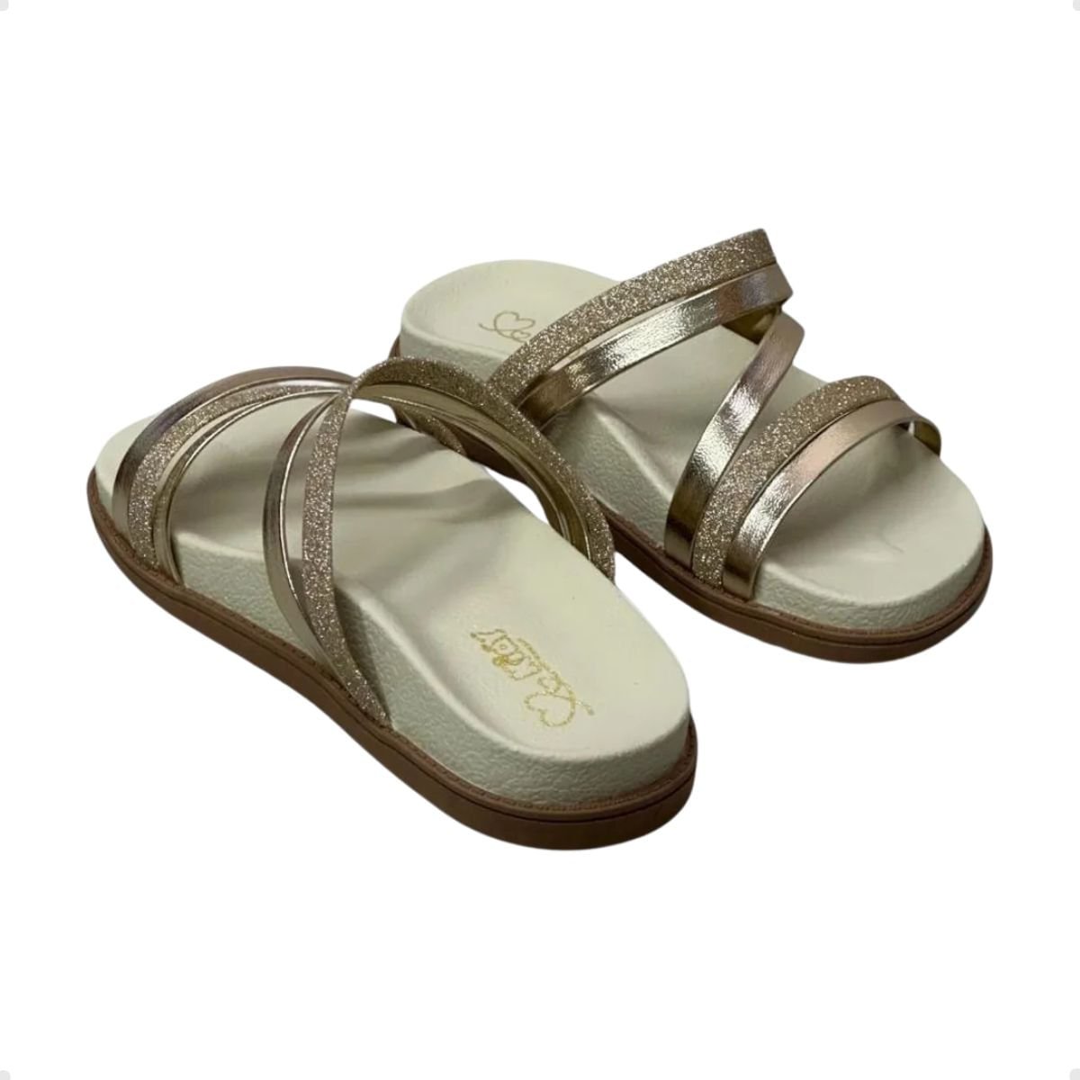 Tamanco Infantil Papete Kidy Dourado Dourado 3