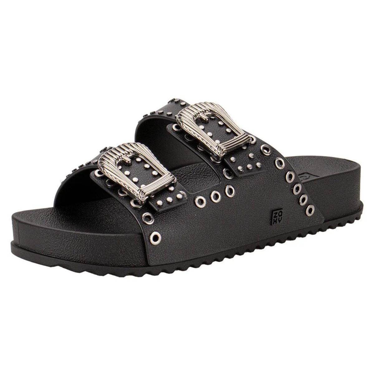 Tamanco Feminino Papete Zaxy Hold Preto Preto 3