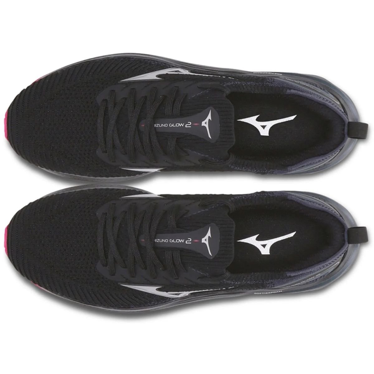 Tênis Running Feminino Mizuno Glow 2 Preto Preto 5
