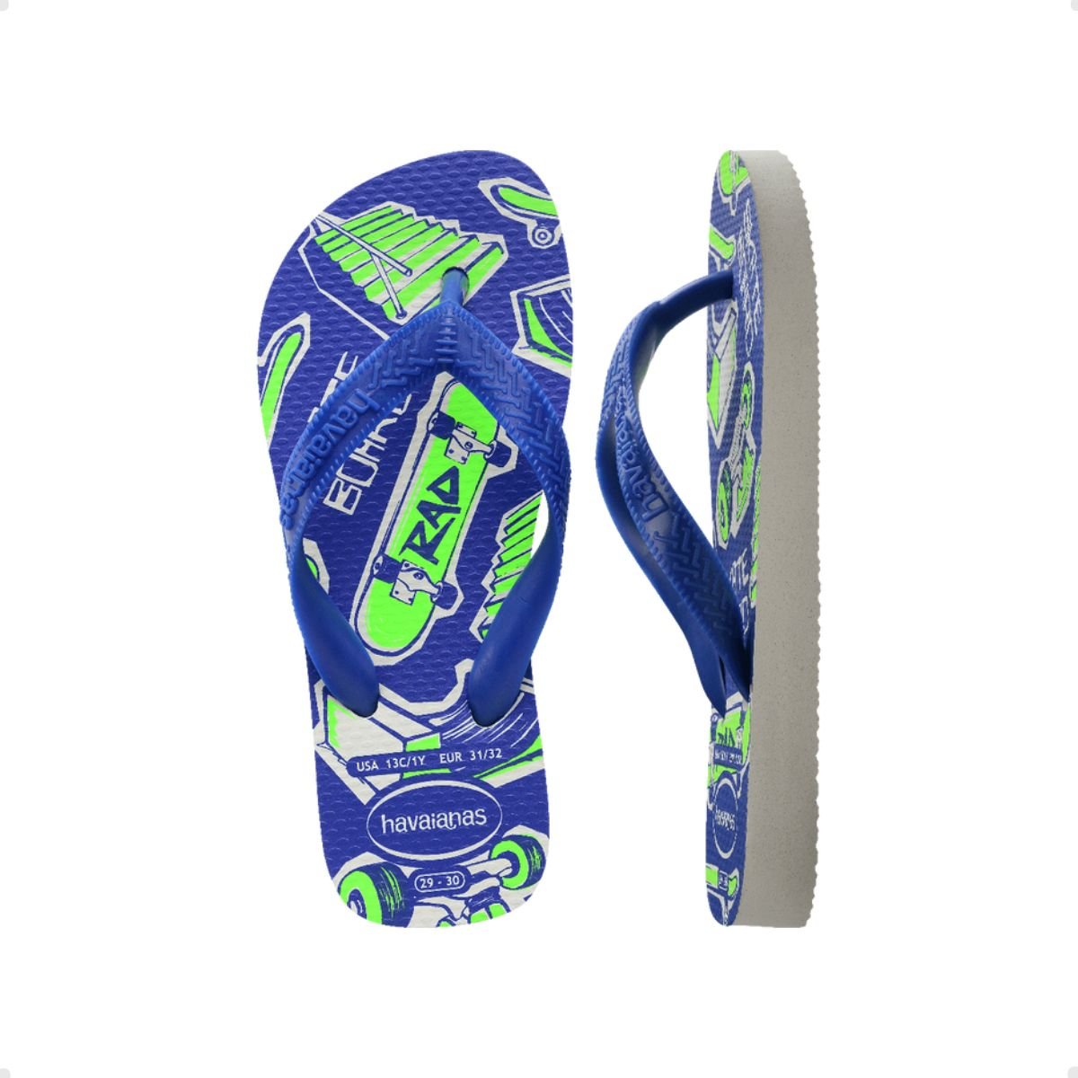 Chinelo Inf Dedo Havaianas Kids Athletic Fc 7007518- Azul 4