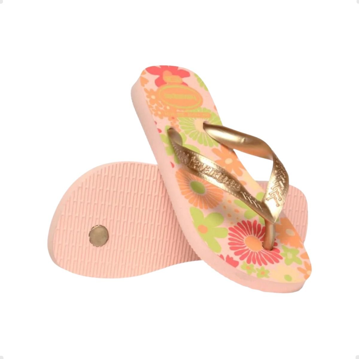 Chinelo Inf Dedo Havaianas Kids Flores 7001105-0076 Rosa 3