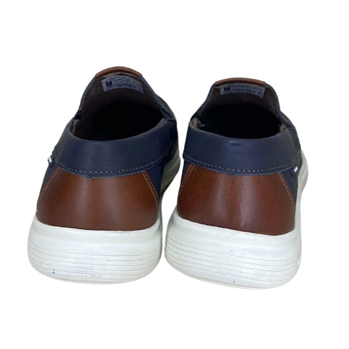 Mocassim Masculino Em Couro Pegada Azul Azul 2