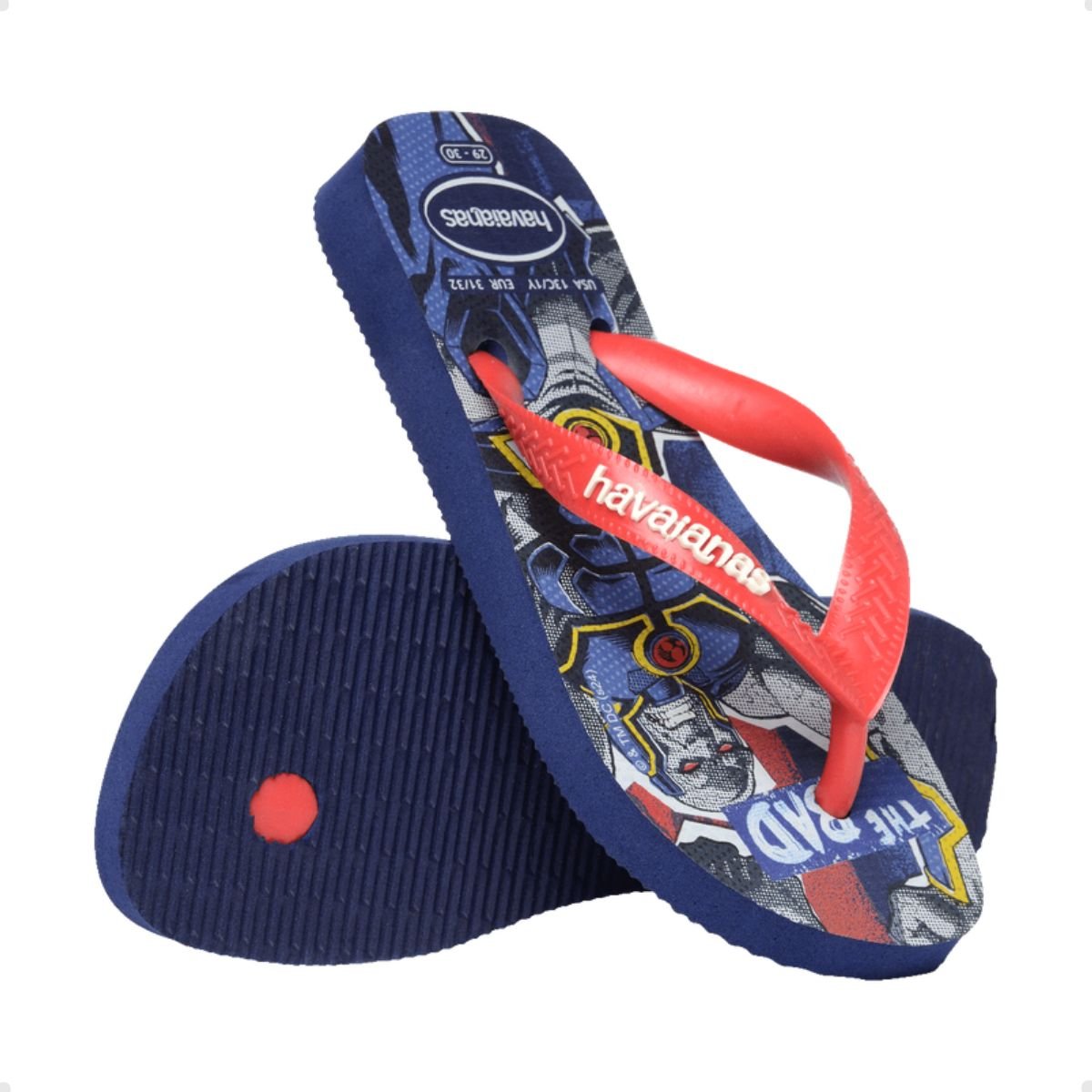 Chinelo Inf Dedo Havaianas Kids Top Heróis Dc 7017943-0555 Azul 3