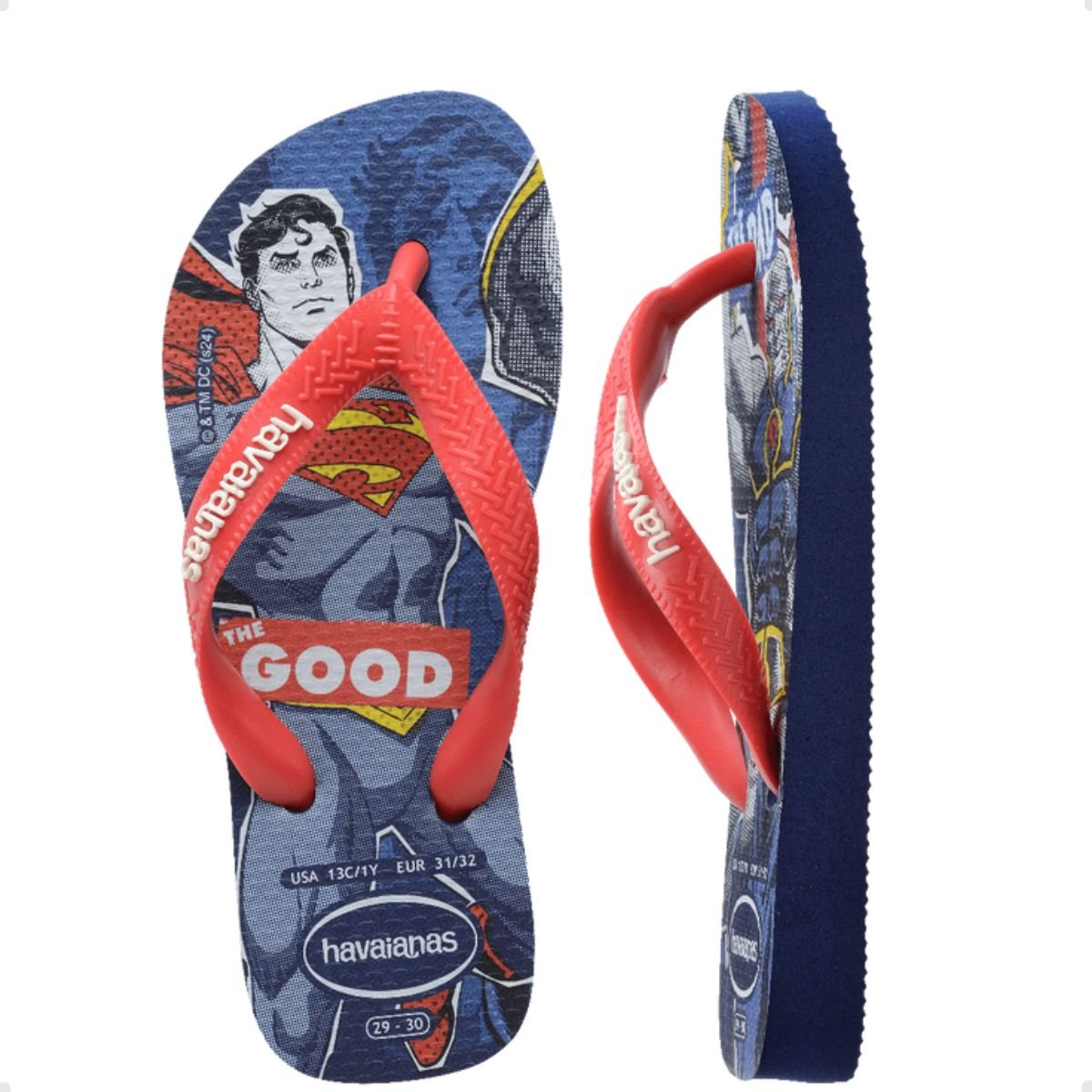 Chinelo Inf Dedo Havaianas Kids Top Heróis Dc 7017943-0555 Azul 4