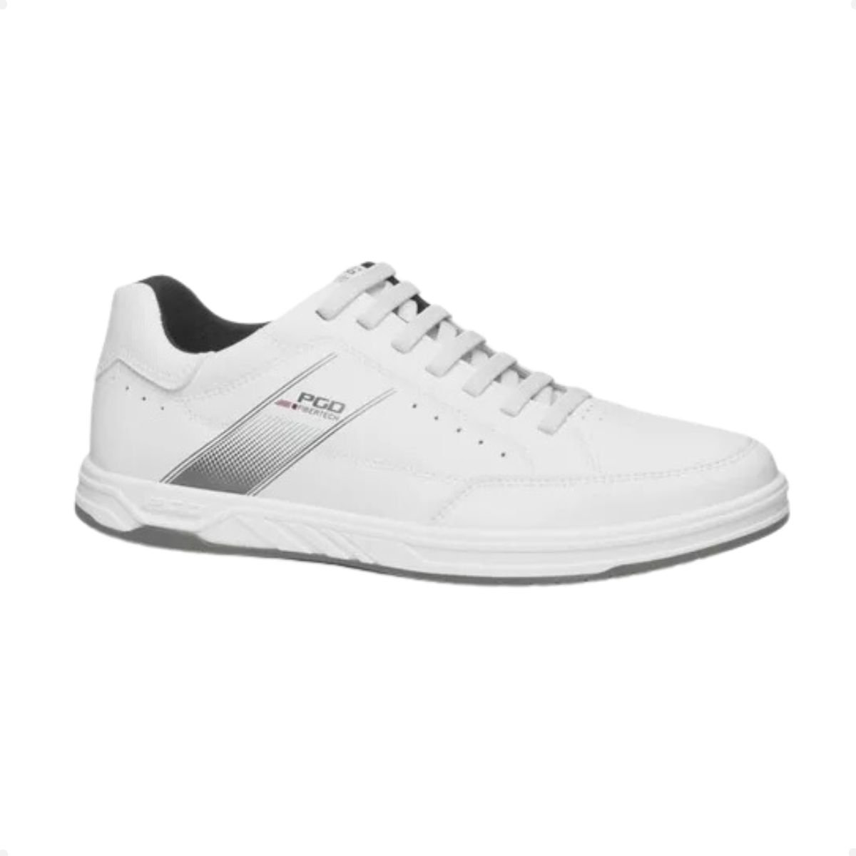 Sapatênis Masculino Fibertech Pegada Branco Branco 1