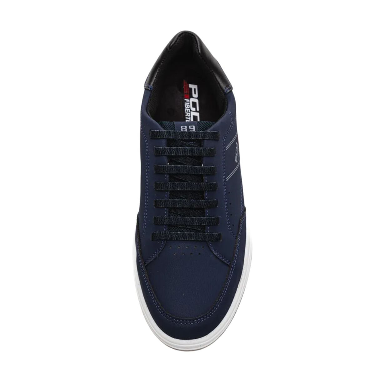 Sapatênis Masculino Em Microfibra Pegada Azul Marinho Azul 2