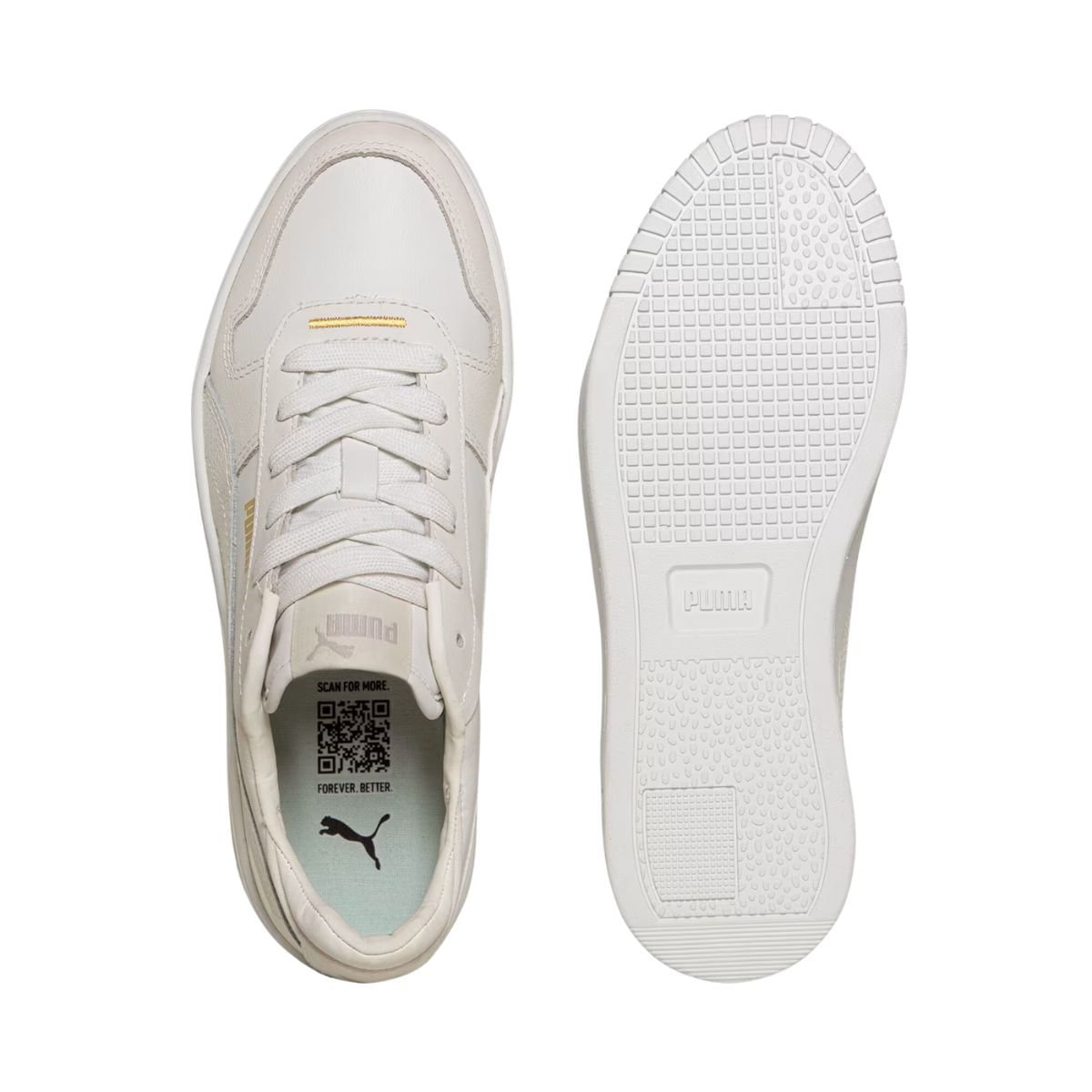 Tênis Casual Feminino Puma Carina Street Bdp Branco Branco 4
