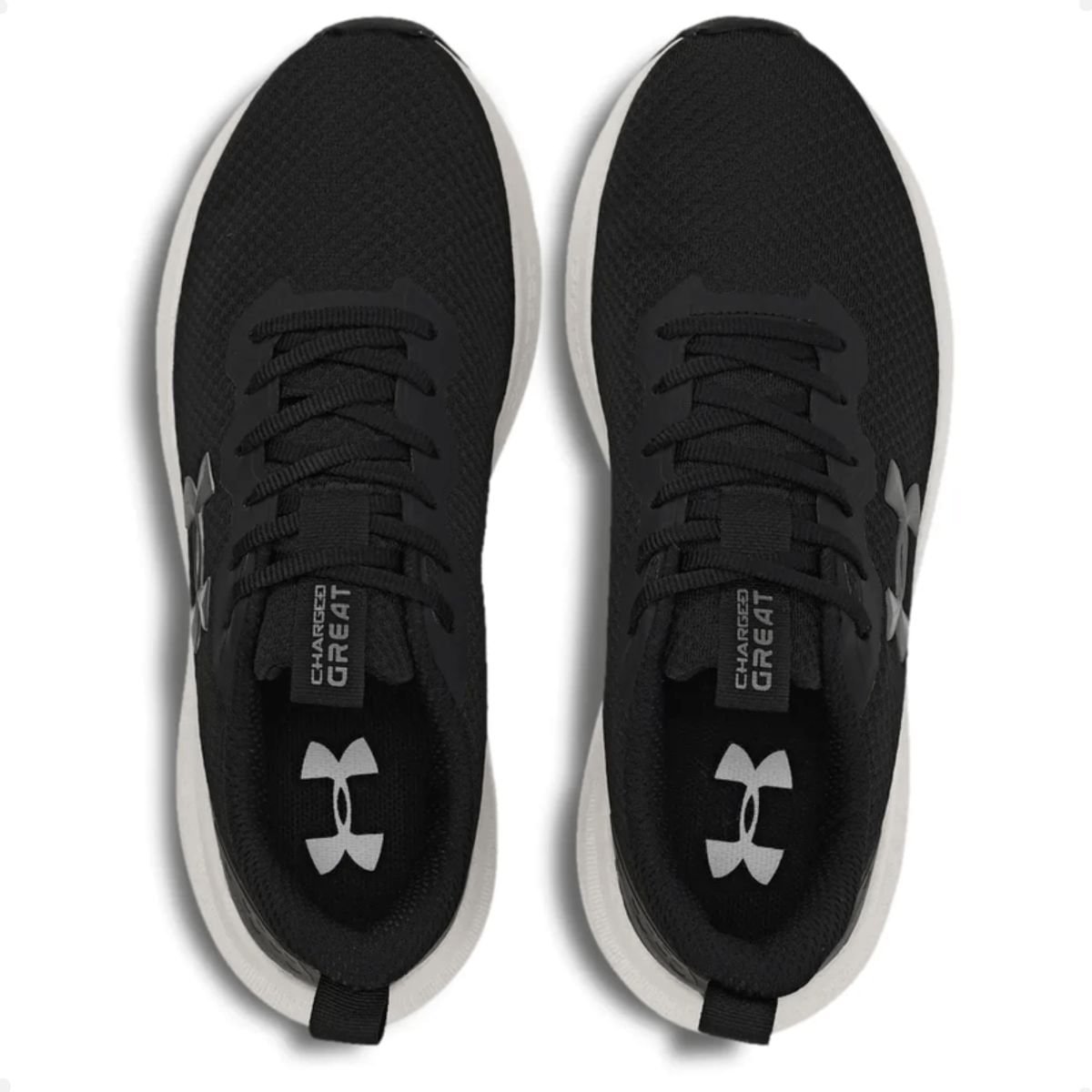 Tênis Running Masculino Under Armour Charged Great Preto Preto 3