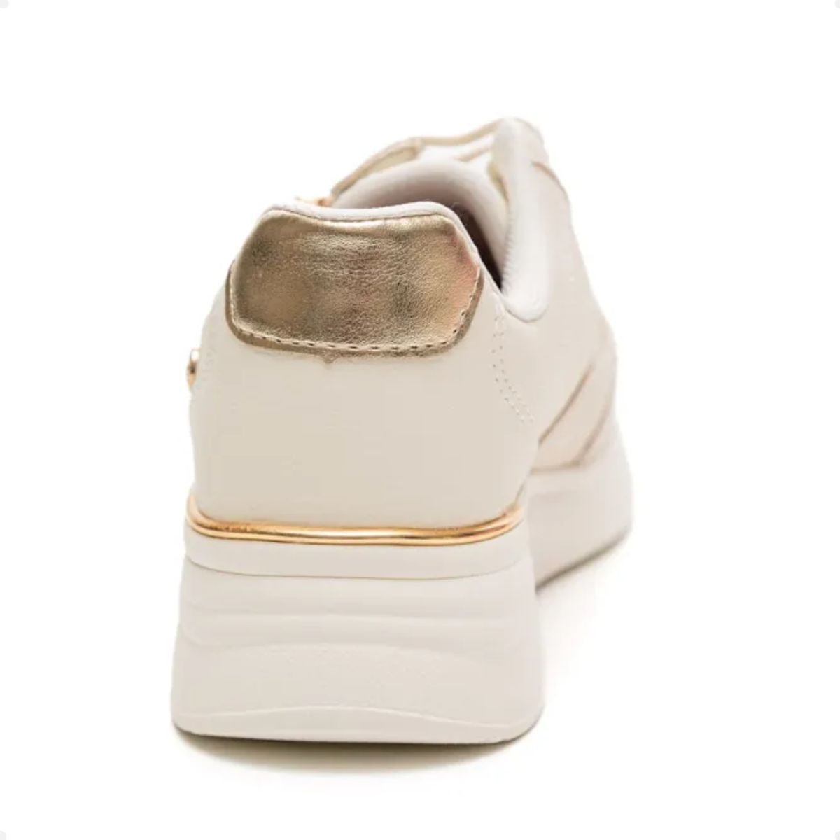 Tênis Moda Feminino Jogging K-Soft Kolosh Branco Bege 4