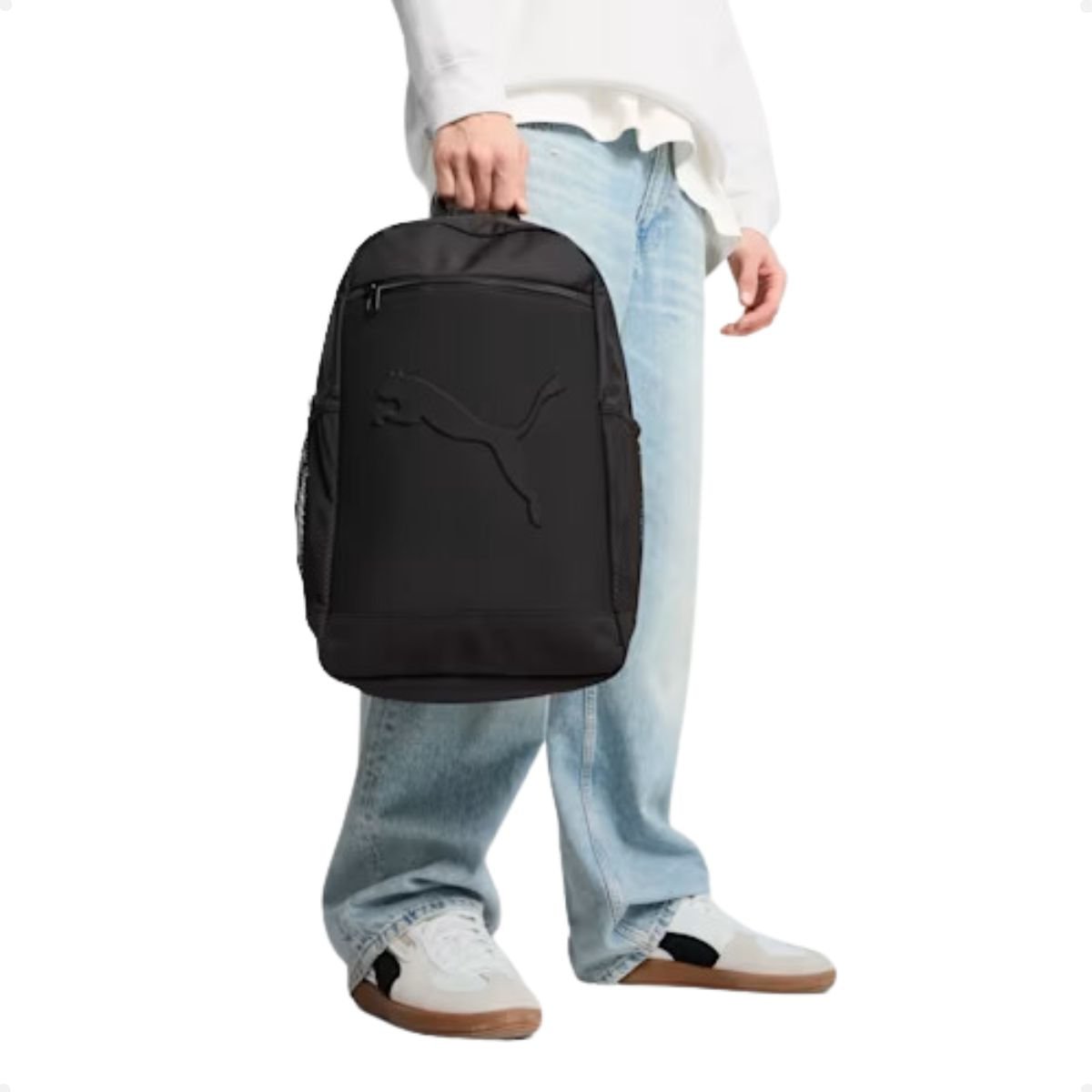 Mochila Unissex Esportiva Puma Buzz Backpack Preta Preto 2
