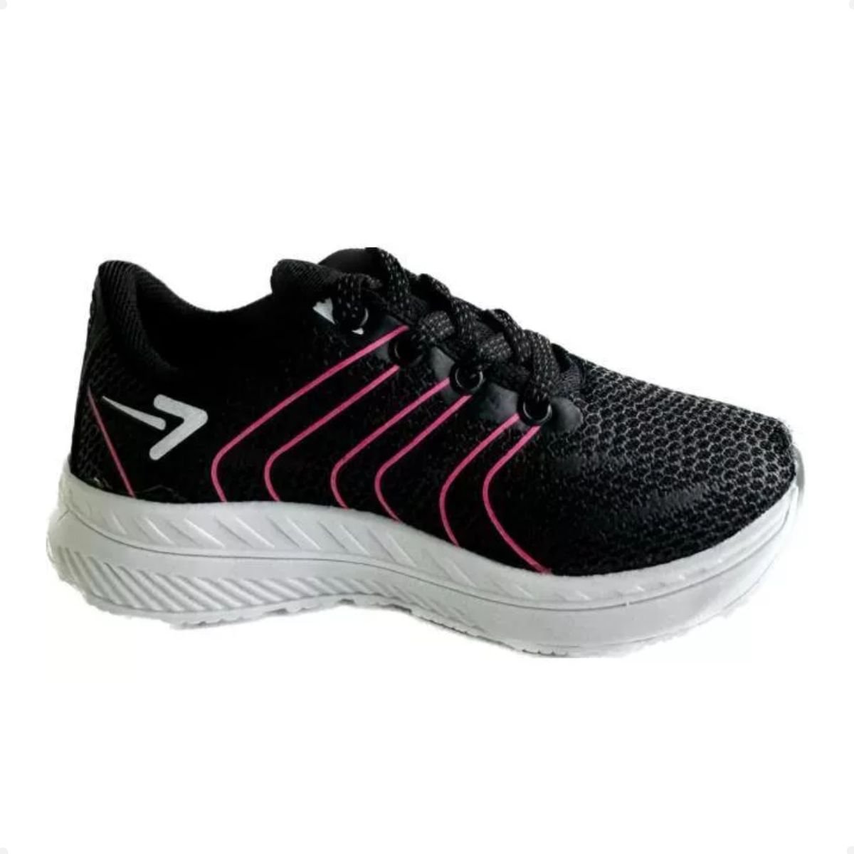 Tênis Running Infantil Box 200 Preto E Pink