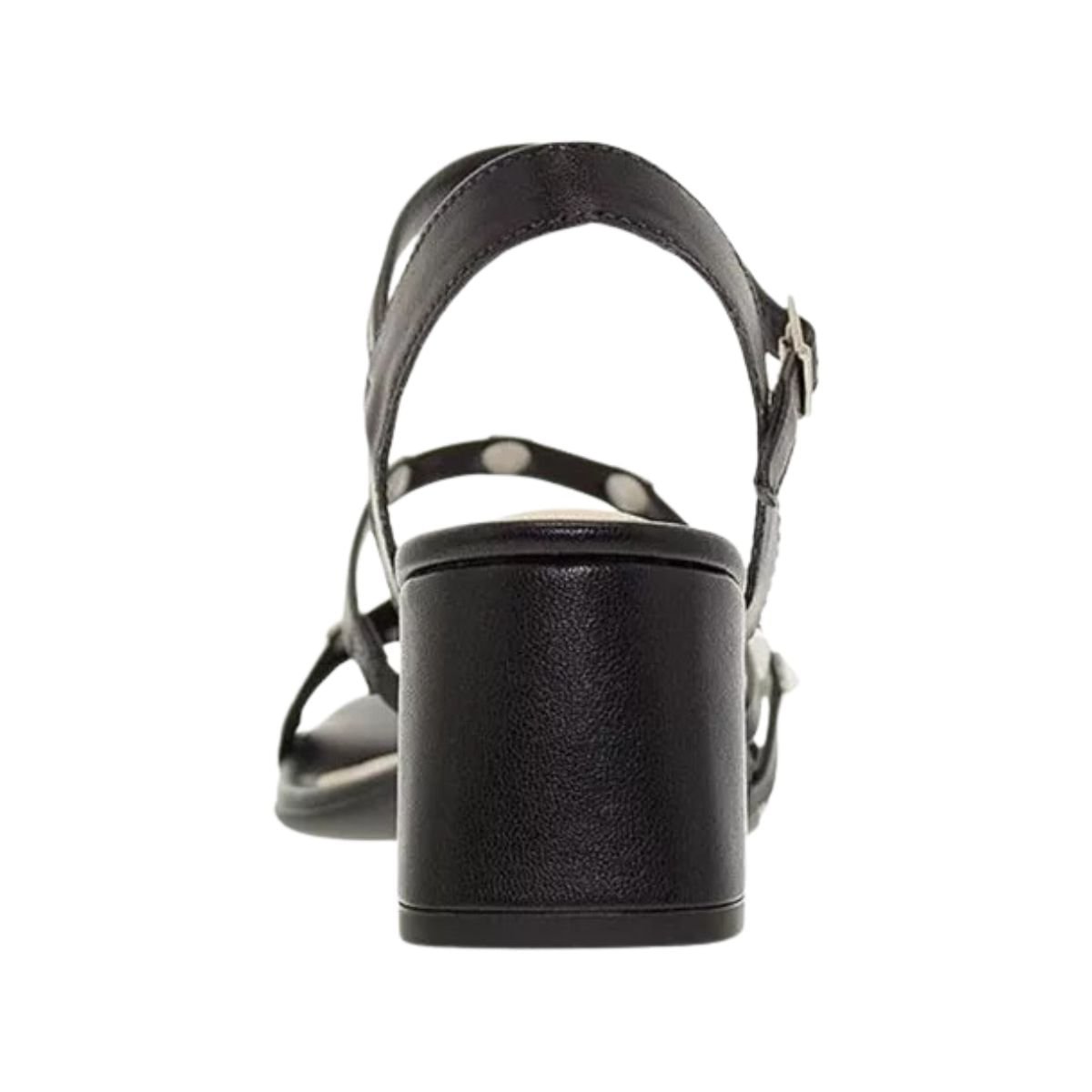 Sandália Feminina Salto Médio Grosso Moleca Preta Preto 4