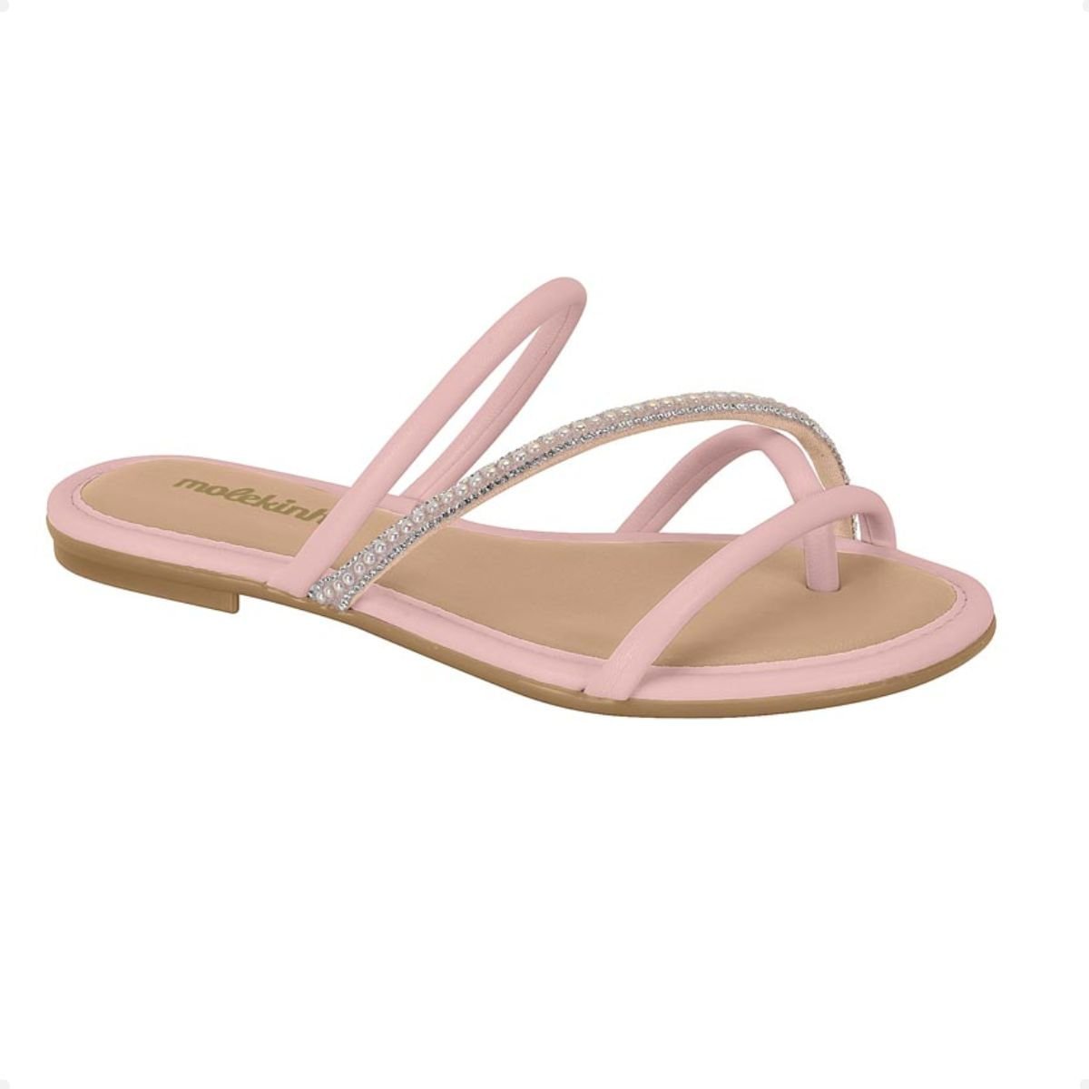 Tamanco Infantil Rasteiro Molekinha Rosa