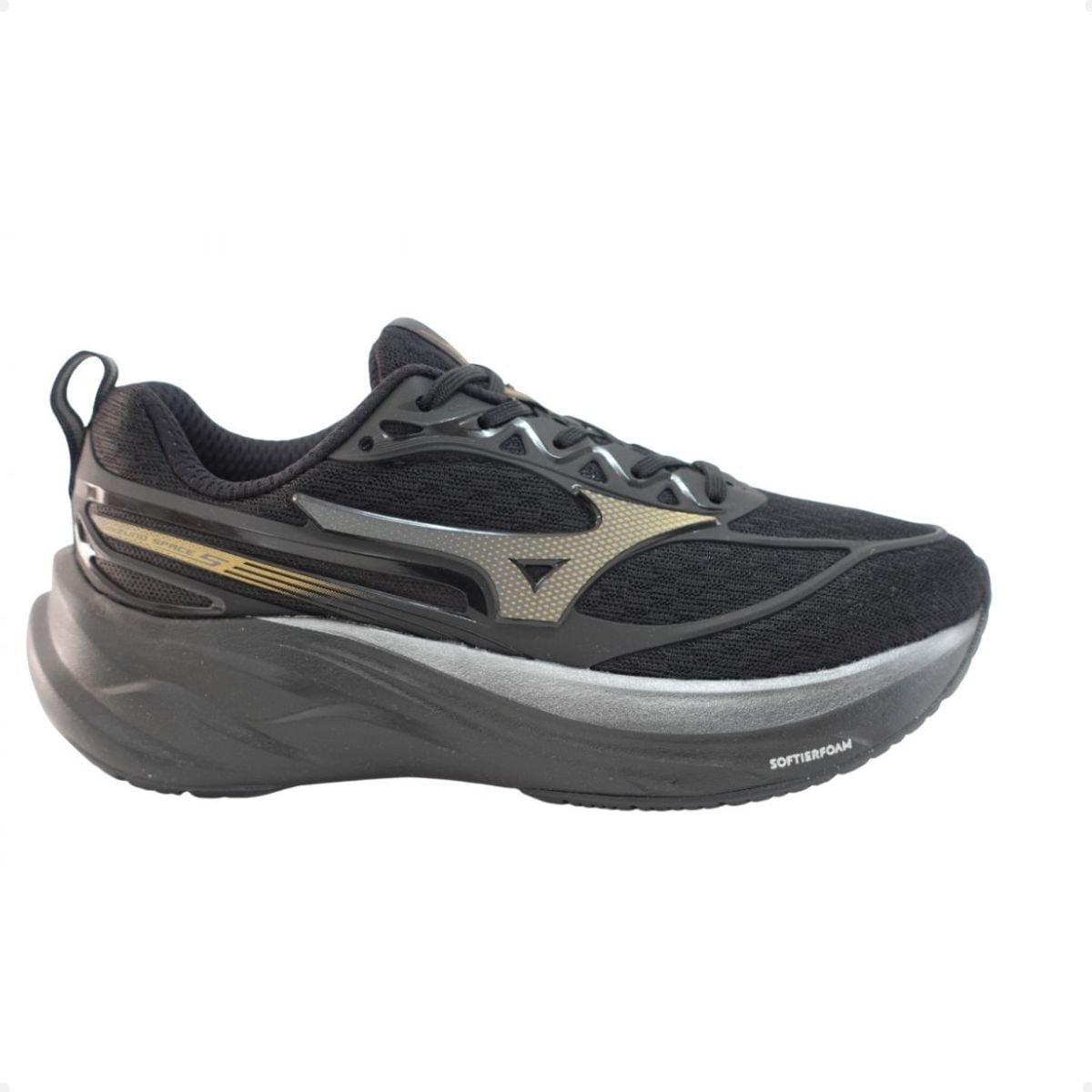 Tênis Running Infantil Mizuno Space 5 Preto Preto 1